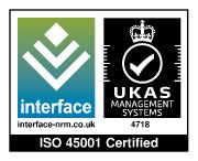 Interface UKAS ISO 45001 Certified