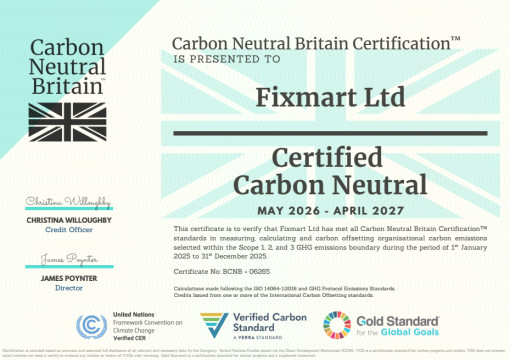 Carbon Neutral Certificate 2026-2027