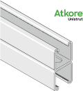 Unistrut 41 x 41 Back to Back Slotted 2.5mm Channel