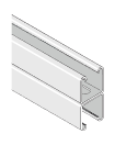 41 x 41 Back to Back Slotted 2.5mm Channel