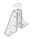 Gusseted Bracket Single Socket