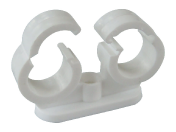 Plastic Clip-Lock Double Pipe Clip