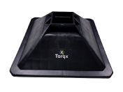 Torqx H Frame Single Square Plastic Foot for Back to Back Channel (400mm)