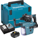 Makita LXT (DHR 242RTJW) 18V Brushless SDS Hammer Drill with Dust Extraction